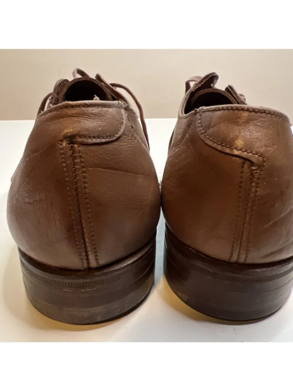 Grenson Footmaster Derby Shoes Mens UK 5 US 6 Wide Brown Mustang Grain England
